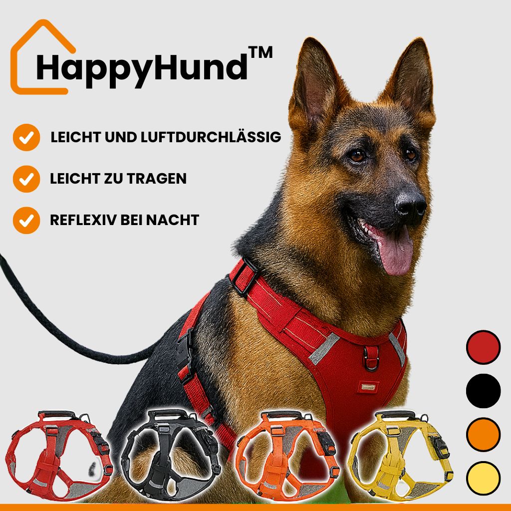 Safe and comfortable dog harness for relaxed walks