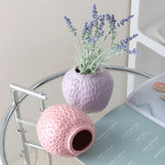 Decorative ceramic strawberry design flower vase for living and dining rooms