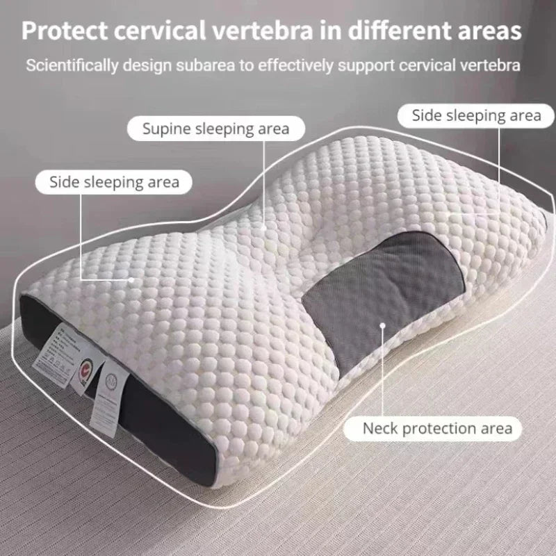 SoyaComfort Ergonomic Pillow – Orthopedic Neck and Shoulder Pillow with Massage Function