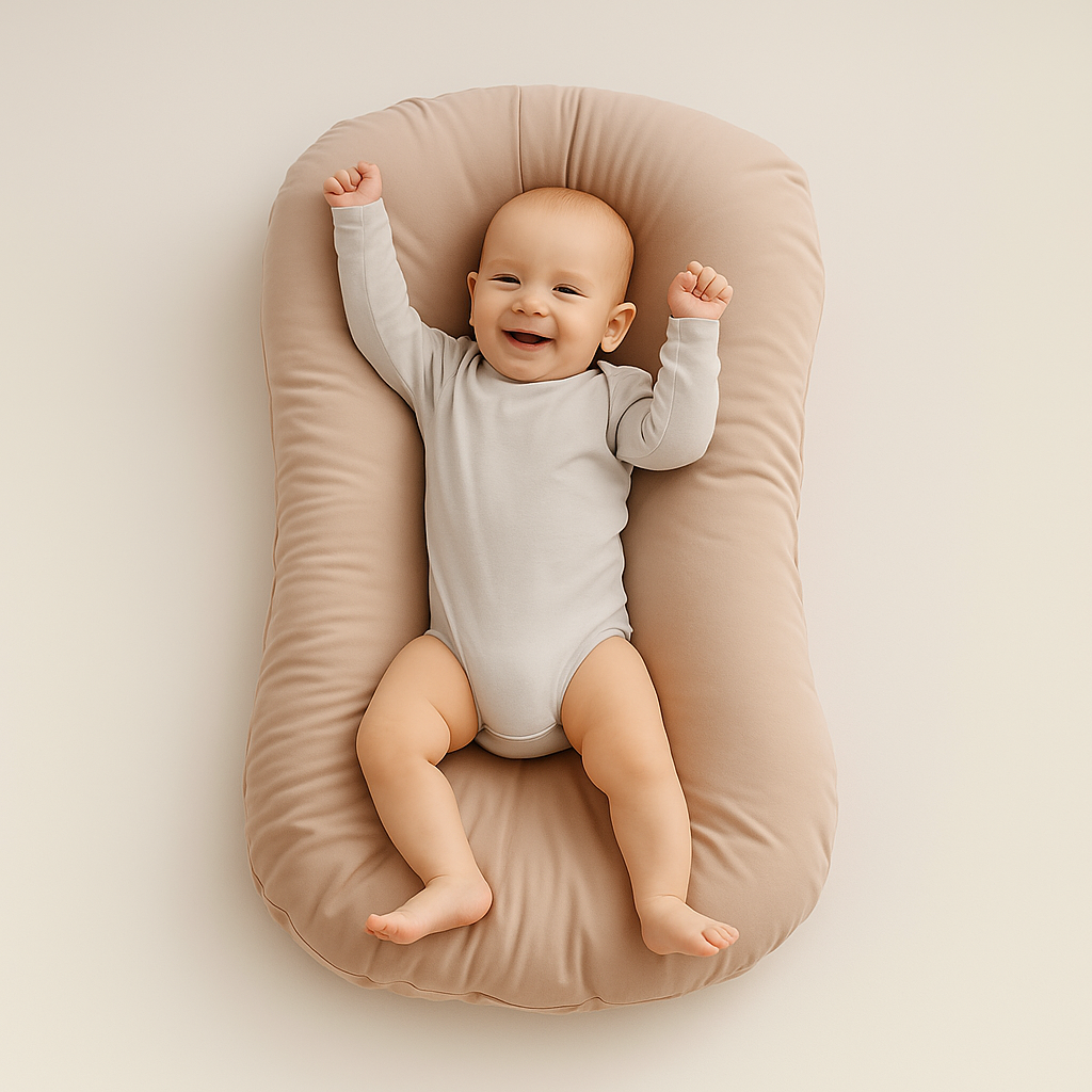 Orthopedic Baby Pillow – Flat Head Prevention – Memory Foam – Newborn Support