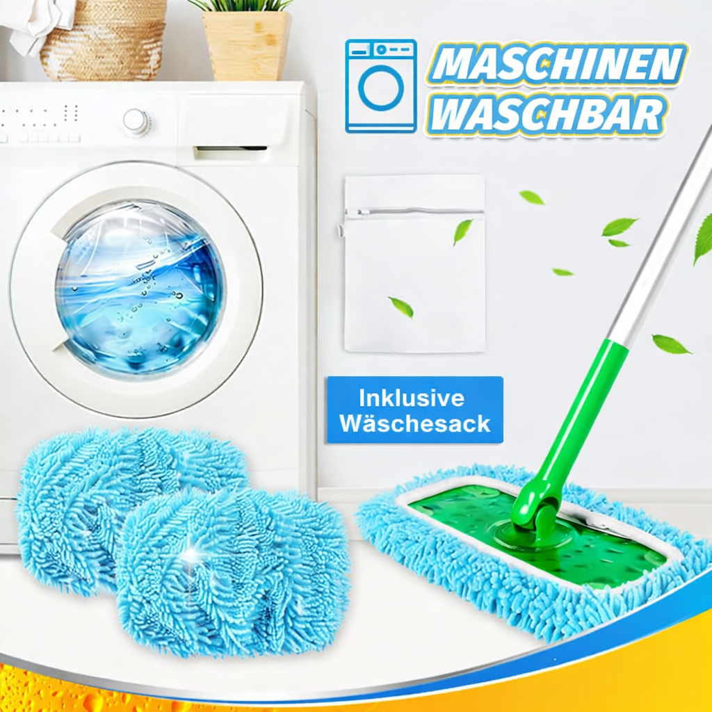 Wiederverwendbare Mikrofaser-Moppbezüge für müheloses Reinigen