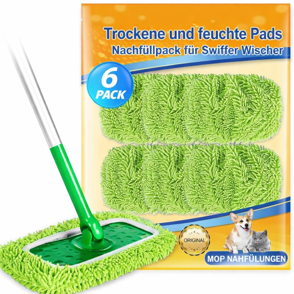 Wiederverwendbare Mikrofaser-Moppbezüge für müheloses Reinigen