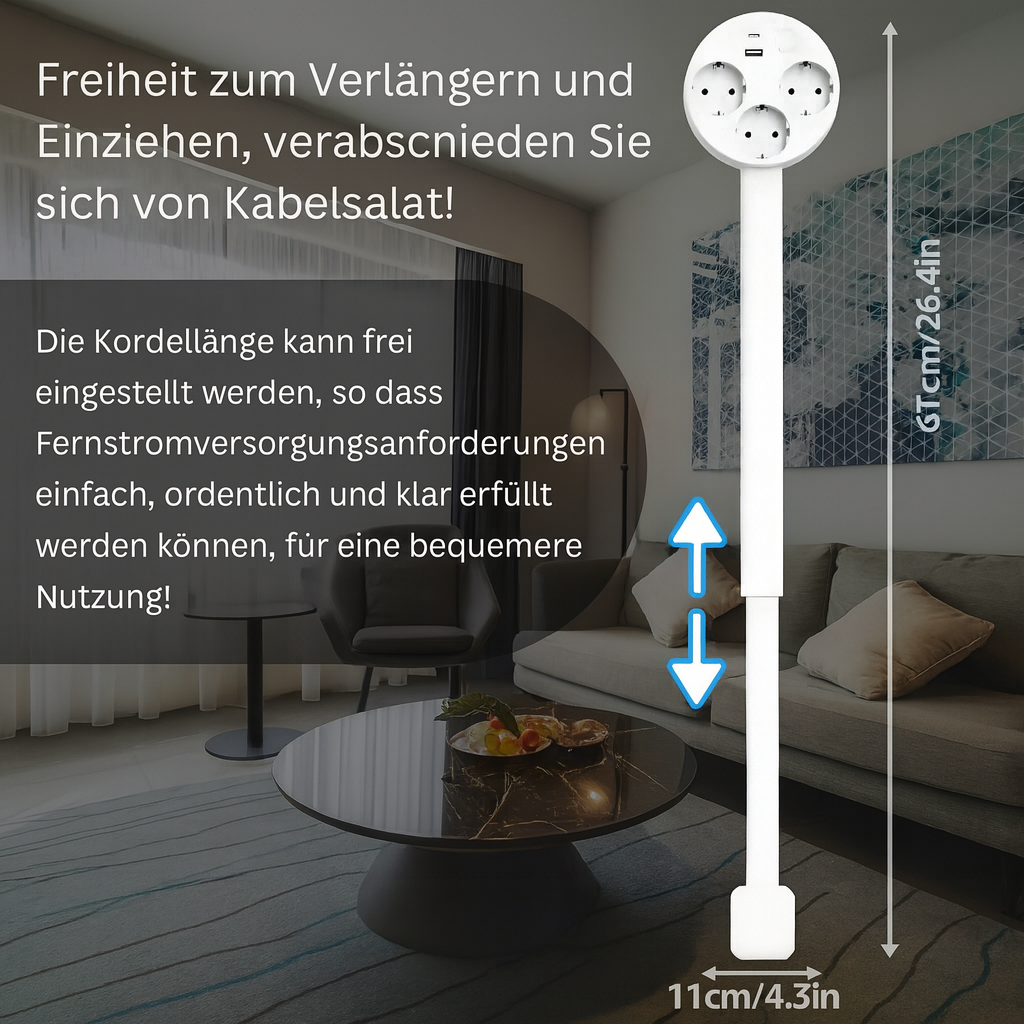 SmartPower | Der elegante Verlängerungssockel für modernes Leben