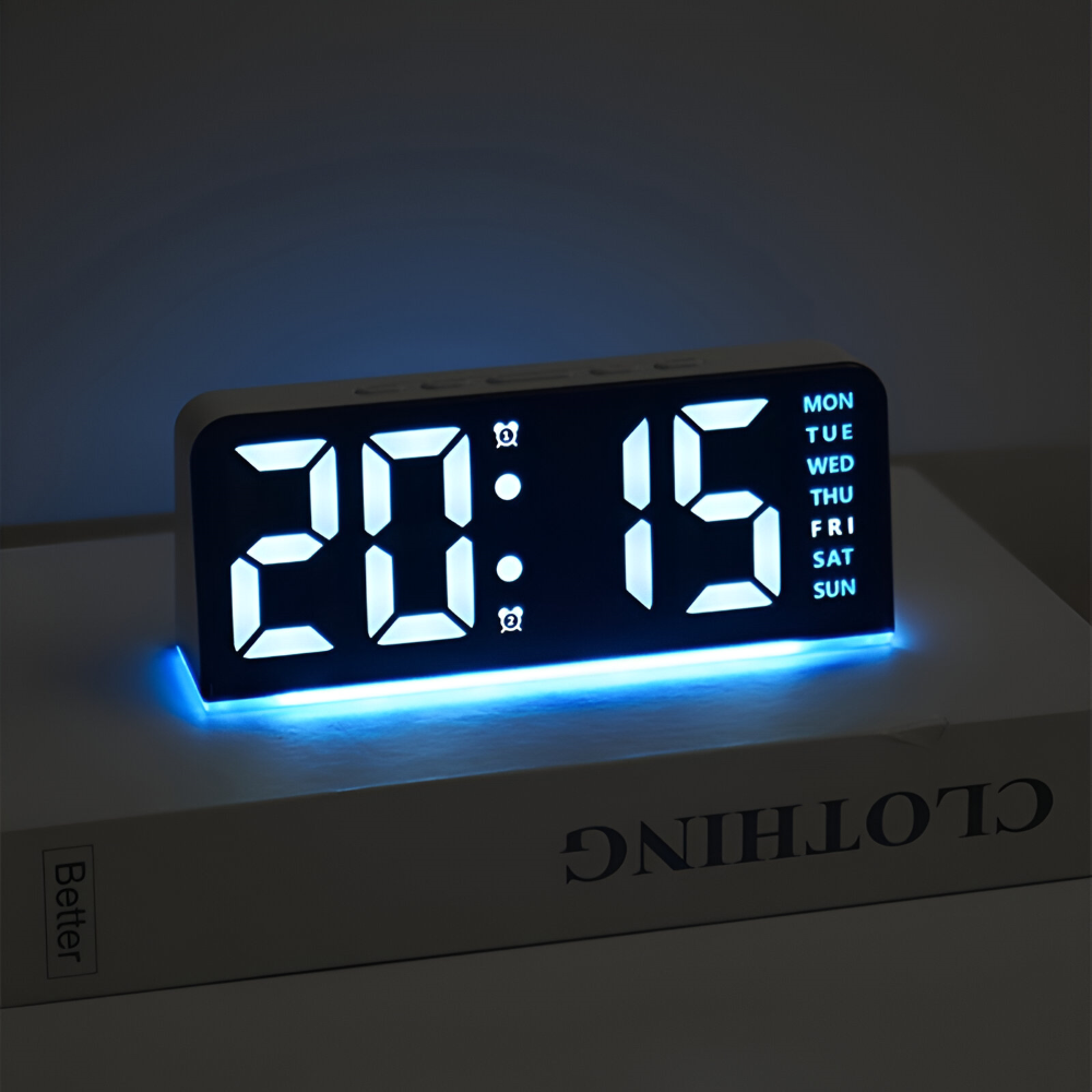 Elegante LED-Wecker im einzigartigen Design – USB-betrieben für modernes Wohnen
