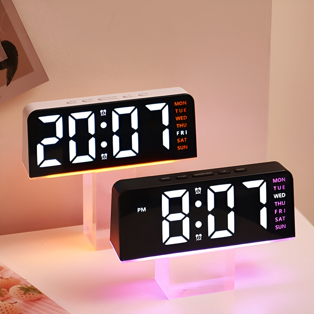 Elegante LED-Wecker im einzigartigen Design – USB-betrieben für modernes Wohnen