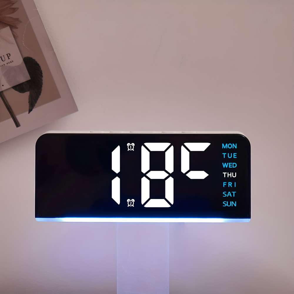 Elegante LED-Wecker im einzigartigen Design – USB-betrieben für modernes Wohnen