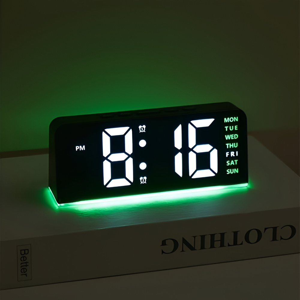 Elegante LED-Wecker im einzigartigen Design – USB-betrieben für modernes Wohnen