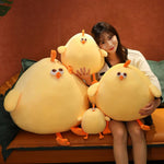 Large plush chicken for cuddling