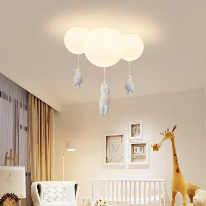 Wunderschöne Deckenlampe mit Bär und Ballon - CloudBear