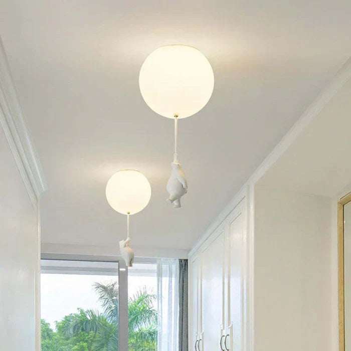 Wunderschöne Deckenlampe mit Bär und Ballon - CloudBear