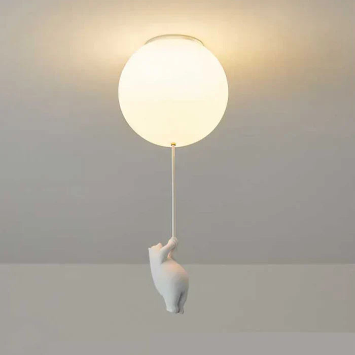 Wunderschöne Deckenlampe mit Bär und Ballon - CloudBear