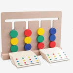 Lernspaß für Kinder - Holzpuzzle mit vier Farben und Formen