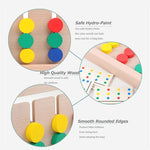 Lernspaß für Kinder - Holzpuzzle mit vier Farben und Formen