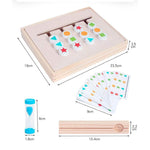 Lernspaß für Kinder - Holzpuzzle mit vier Farben und Formen