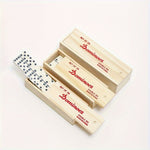 Traditionelles Domino - Doppel 6 Domino Set in Holzbox