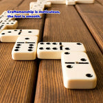 Traditionelles Domino - Doppel 6 Domino Set in Holzbox