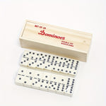 Traditionelles Domino - Doppel 6 Domino Set in Holzbox