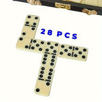 Traditionelles Domino - Doppel 6 Domino Set in Holzbox