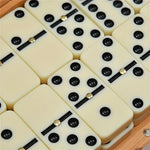 Traditionelles Domino - Doppel 6 Domino Set in Holzbox