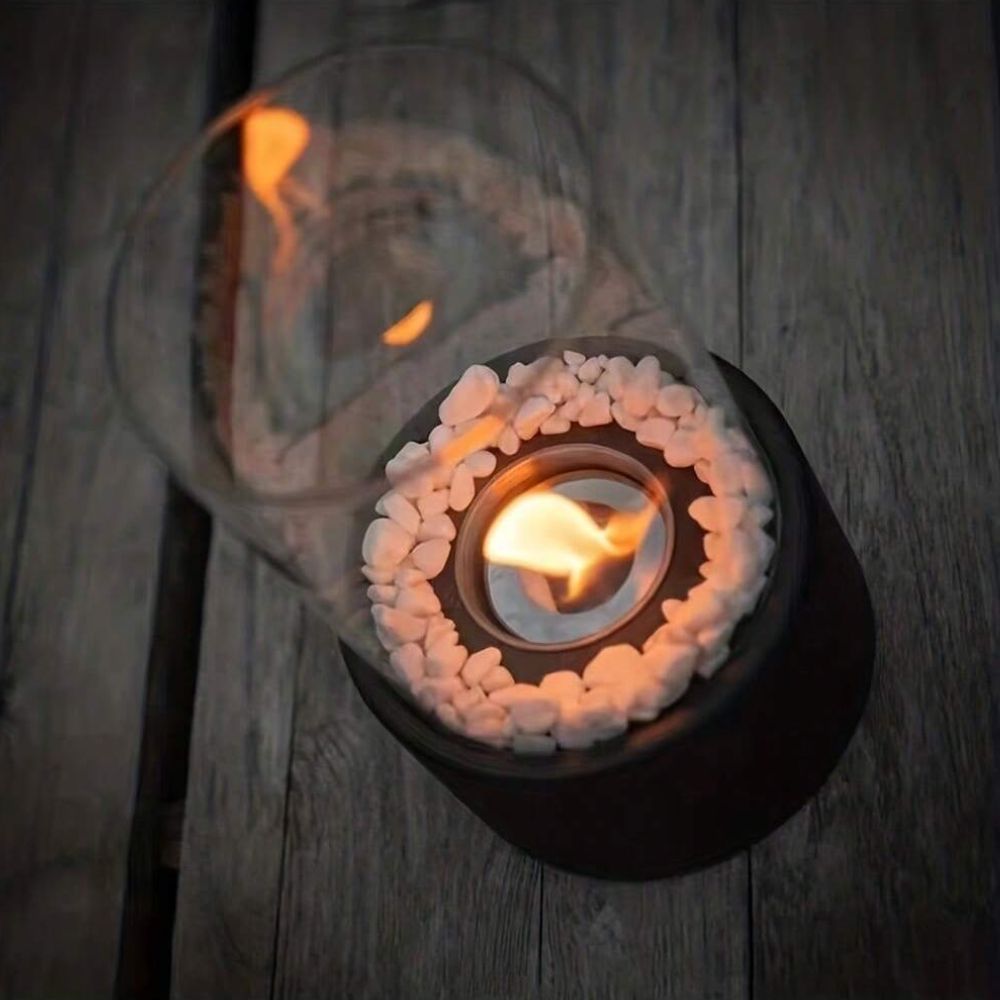 Elegante Öllampe mit Offener Flamme - Lumora