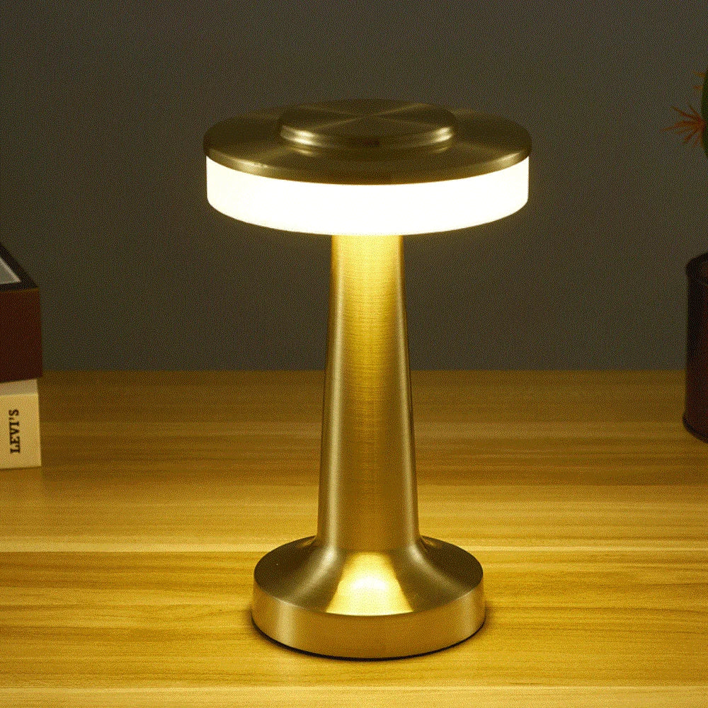 Elegante Kabellose LED Tischlampe - LumiCrest