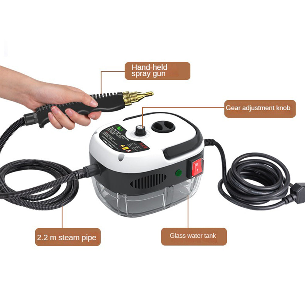 Cleenerz - Innovativer 2500W Dampfreiniger für Zuhause und Auto