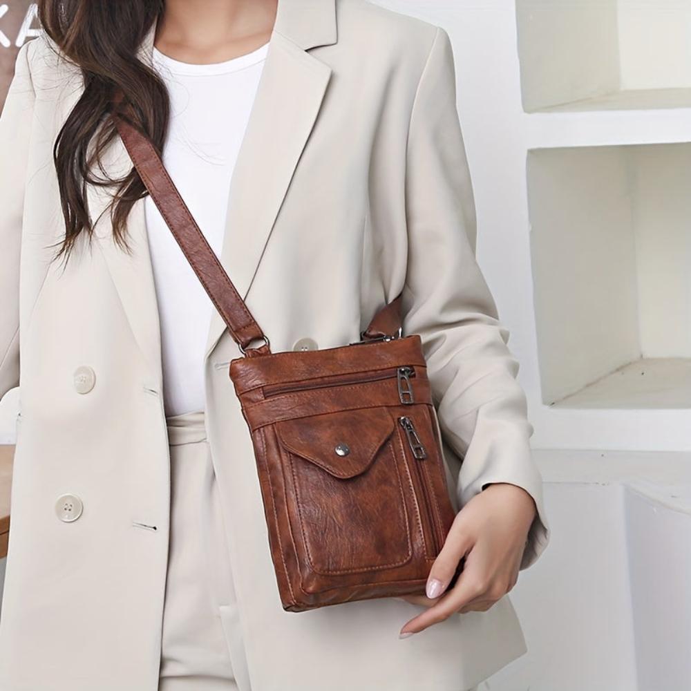 Vintage Flair – Damen Umhängetasche im Retro-Stil