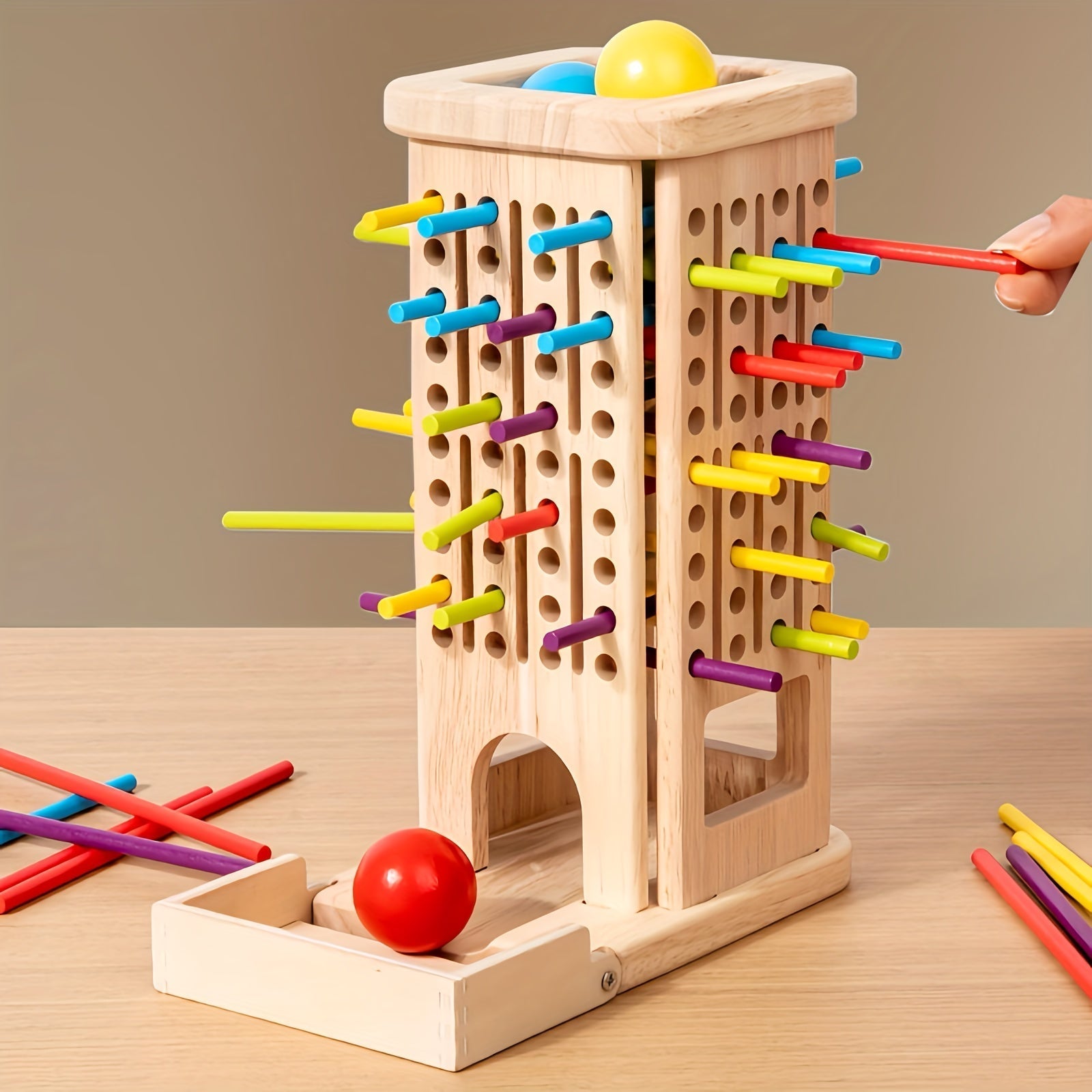Entdecke den Lernspaß mit dem Holzspielturm für Kinder