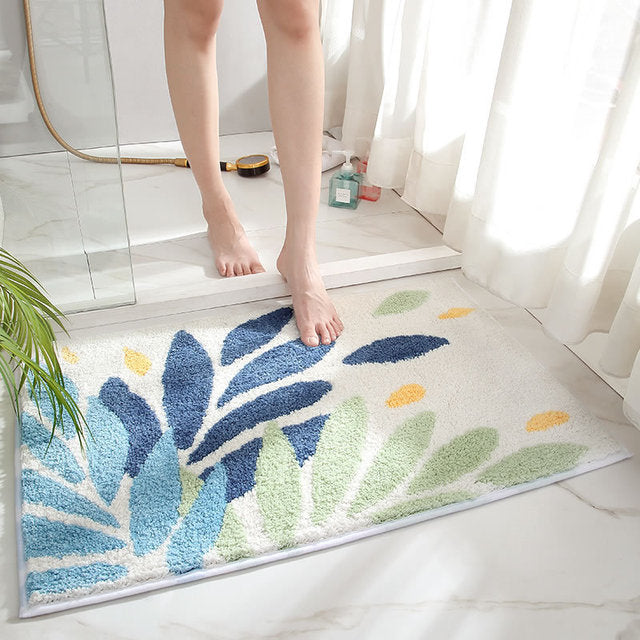 Colorful and soft non-slip mats for bathrooms and entryways