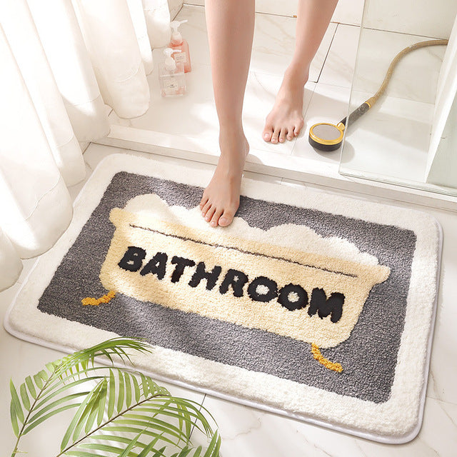 Colorful and soft non-slip mats for bathrooms and entryways