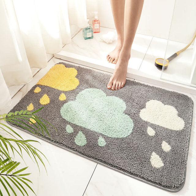 Colorful and soft non-slip mats for bathrooms and entryways