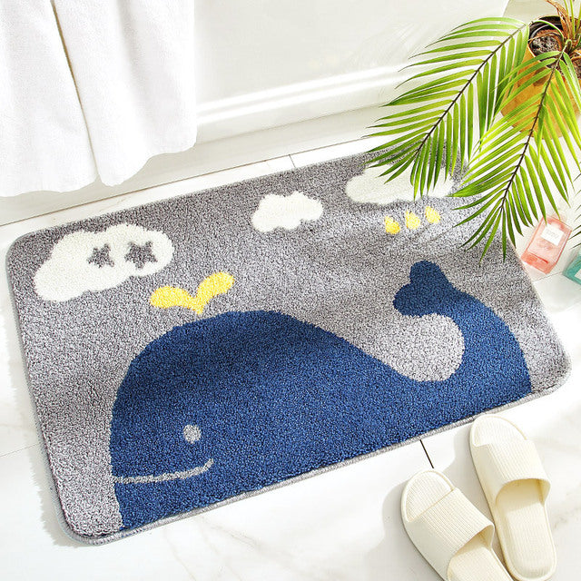 Colorful and soft non-slip mats for bathrooms and entryways