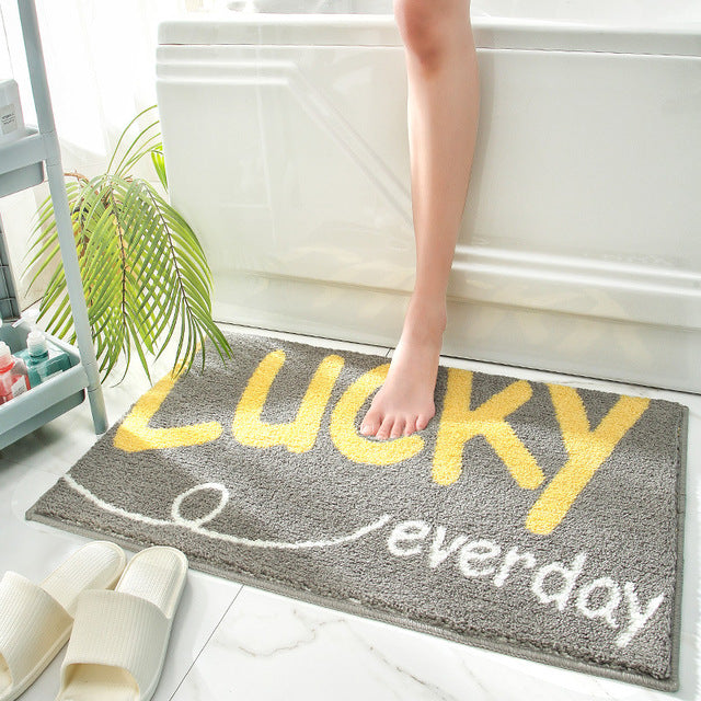 Colorful and soft non-slip mats for bathrooms and entryways
