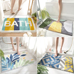 Colorful and soft non-slip mats for bathrooms and entryways