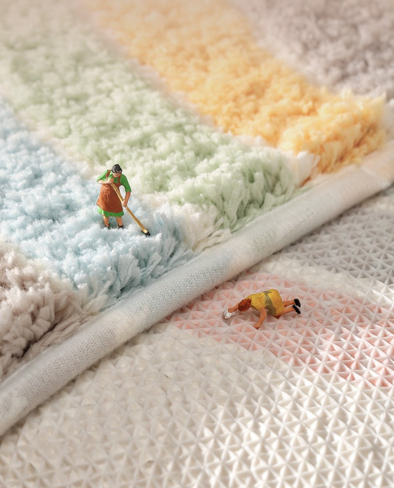 Colorful and soft non-slip mats for bathrooms and entryways