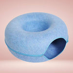 Interactive Donut-Shaped Cat Cave