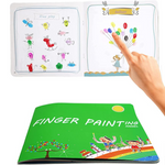 Colorful Adventures - Finger Painting Book for Kids. Creative and Educational.