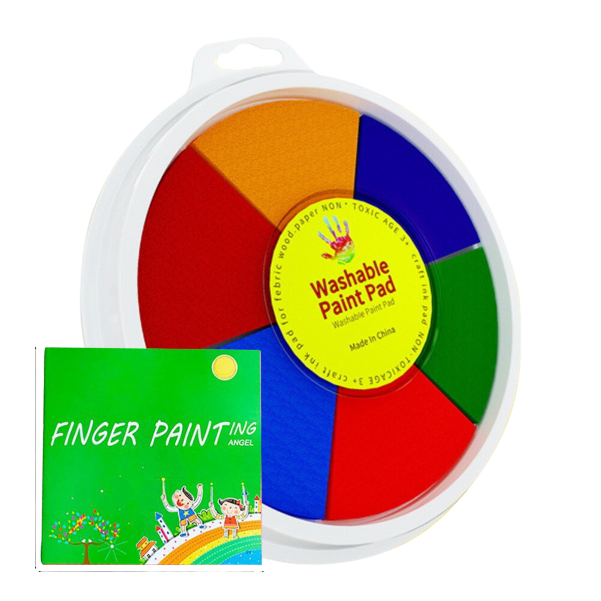 Colorful Adventures - Finger Painting Book for Kids. Creative and Educational.