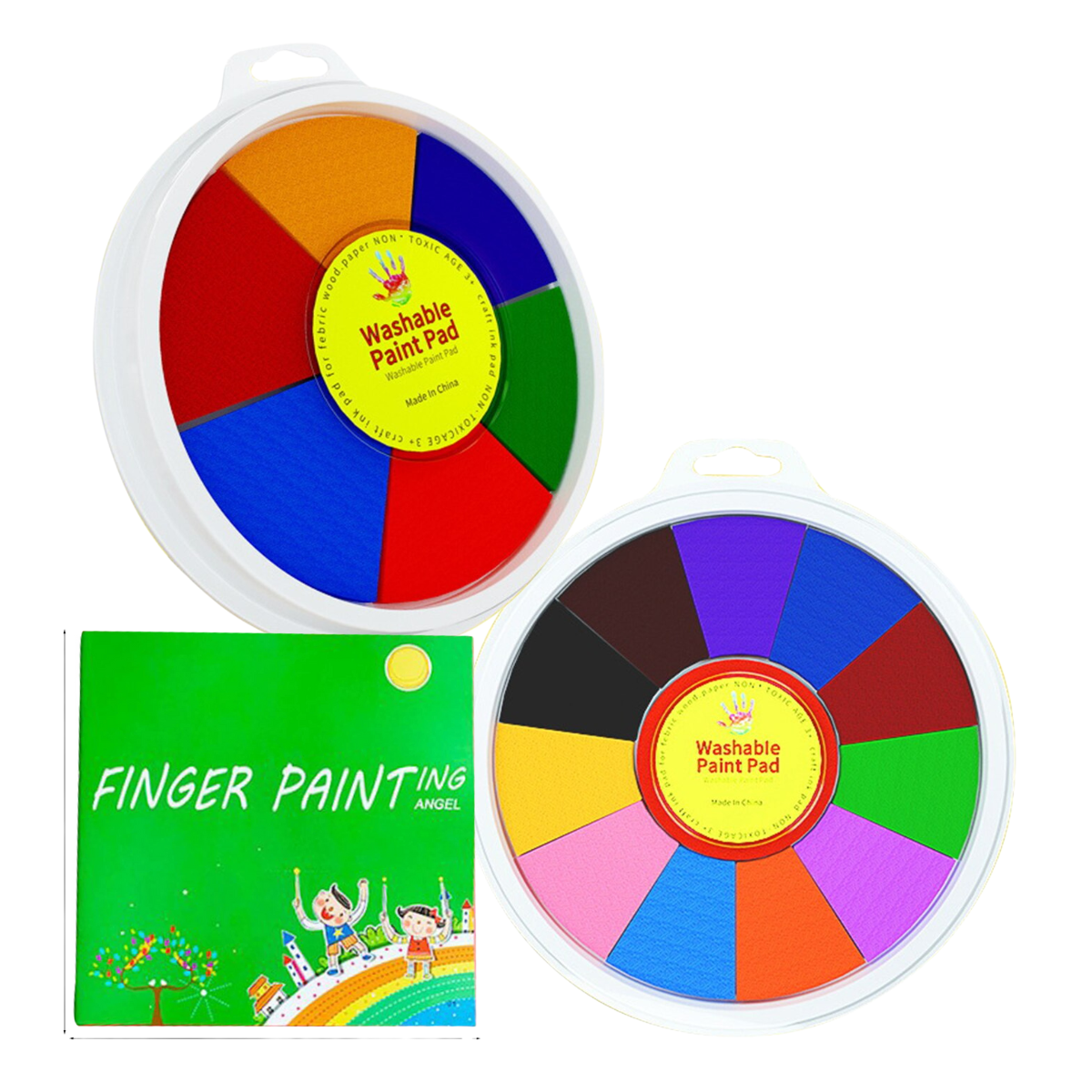 Colorful Adventures - Finger Painting Book for Kids. Creative and Educational.