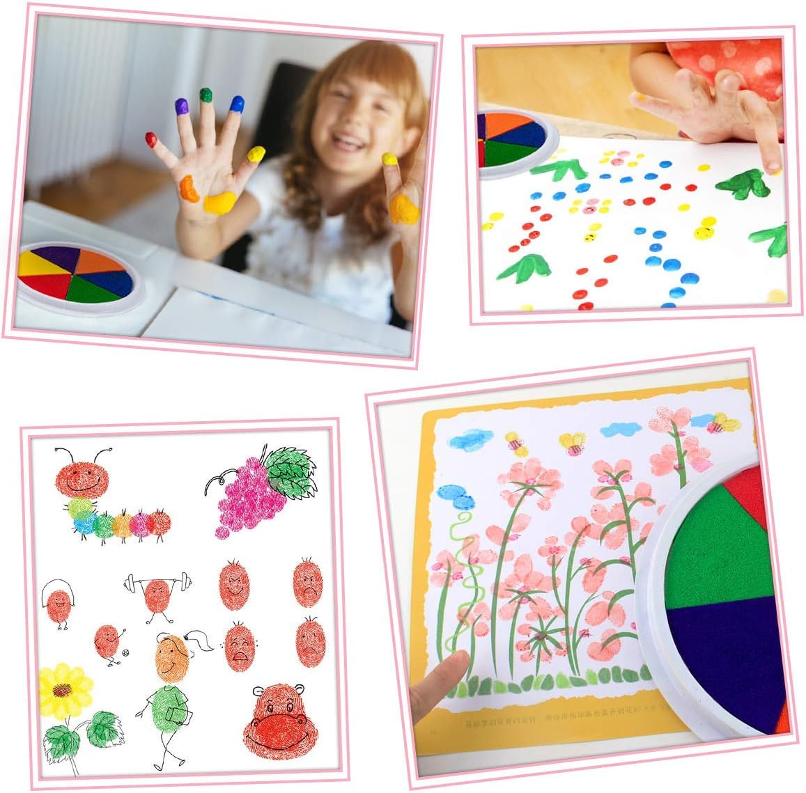 Colorful Adventures - Finger Painting Book for Kids. Creative and Educational.