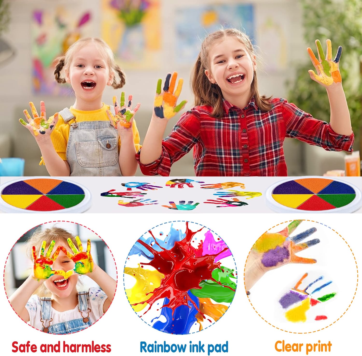 Colorful Adventures - Finger Painting Book for Kids. Creative and Educational.