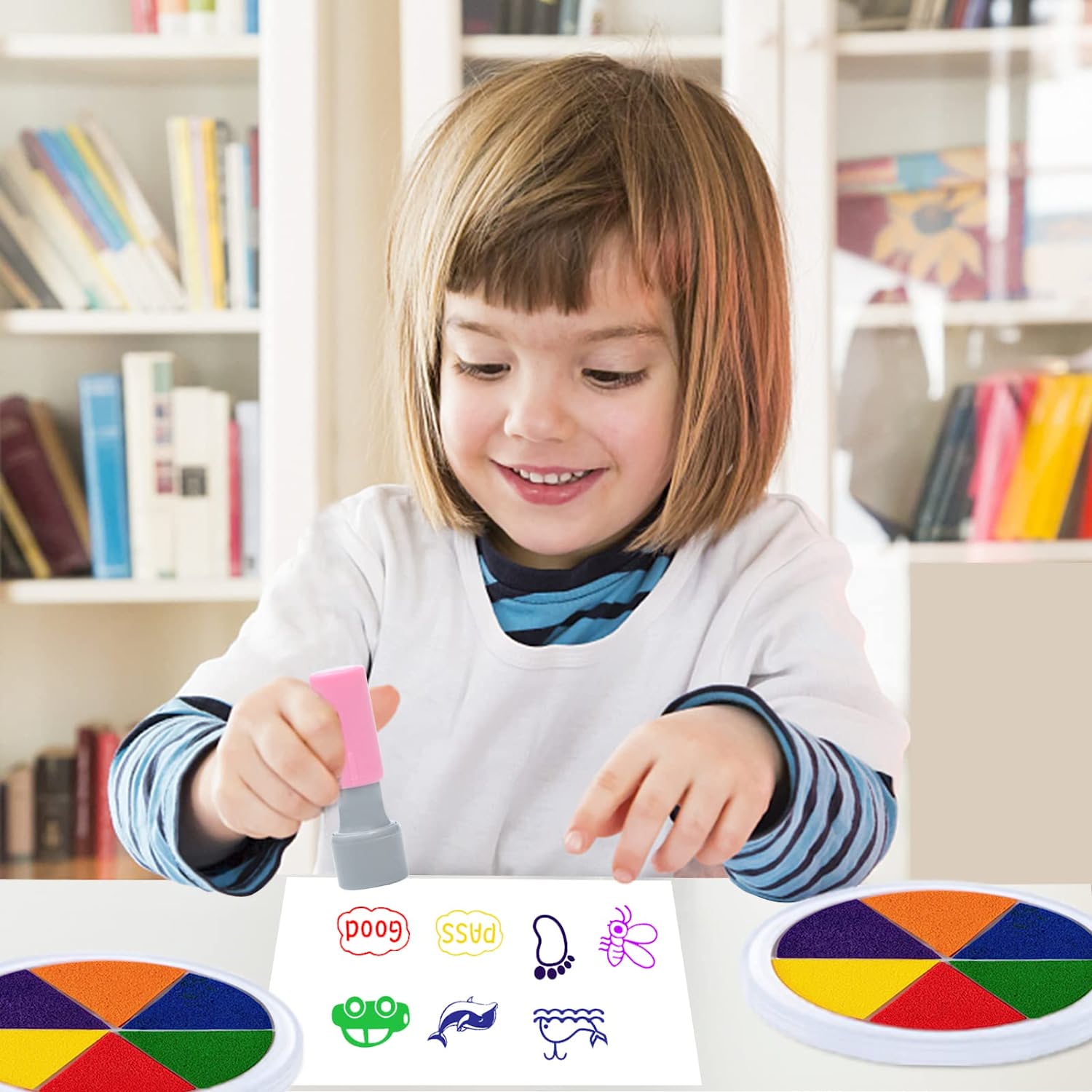Colorful Adventures - Finger Painting Book for Kids. Creative and Educational.