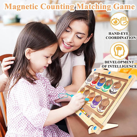 Magnetisches Farb- und Zahlenbrett | Spielerisches Lernen für Kinder
