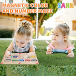 BunteMagneten - Holzpuzzle mit Farben und Zahlen für Kinder
