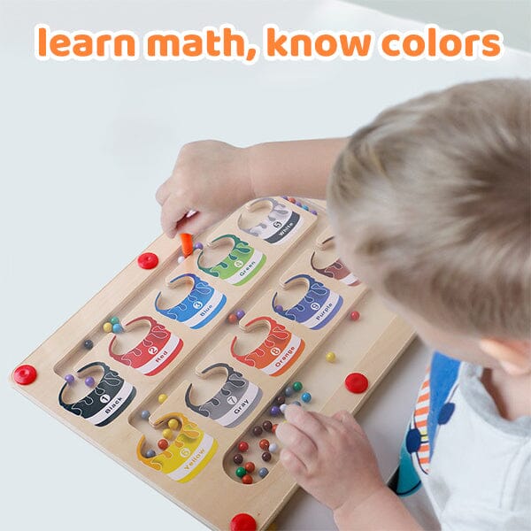 BunteMagneten - Holzpuzzle mit Farben und Zahlen für Kinder