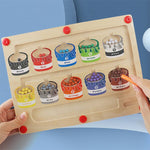 BunteMagneten - Holzpuzzle mit Farben und Zahlen für Kinder