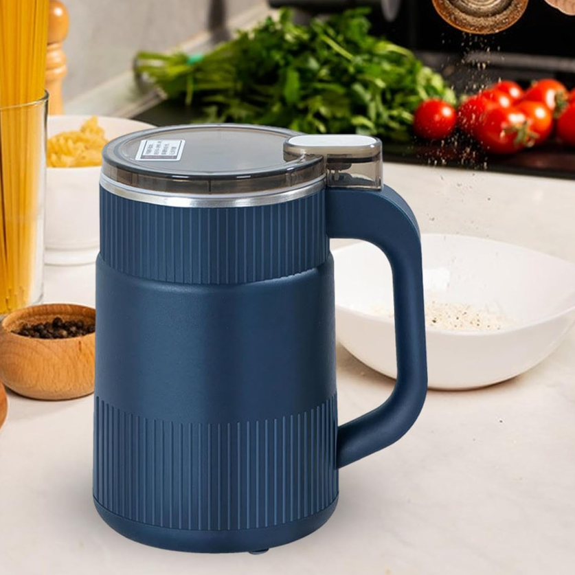 Kompakter elektrischer Kaffeebohnen- und Getreidemühle – Ideal für gesundes Backen mit einfachem Reinigungssystem