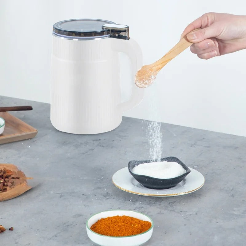 Kompakter elektrischer Kaffeebohnen- und Getreidemühle – Ideal für gesundes Backen mit einfachem Reinigungssystem