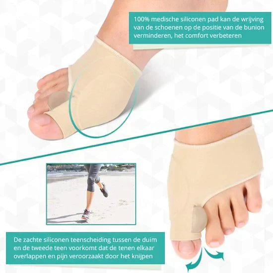 Toe correctors with gel cushioning for pain-free walking