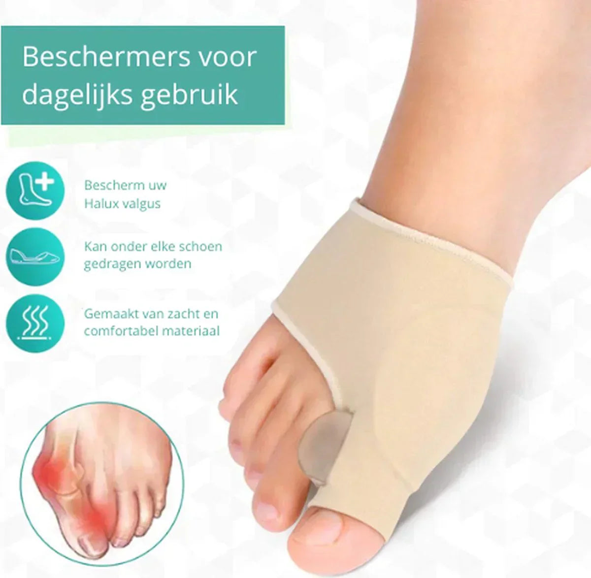 Toe correctors with gel cushioning for pain-free walking